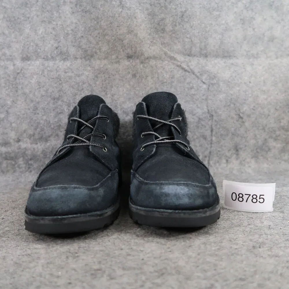 Ugg Shoes Kids 6 Boots Leather Winter Orin Wool Lace Up Black Comfort Casual Mid